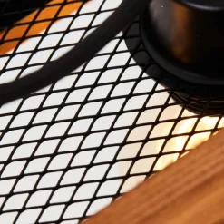 Luminaires Rustiques-Luminaires Brilliant Suspension Brilliant Calandra Bois clair, Noir, 4 lumières