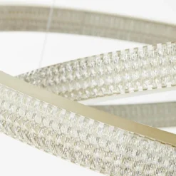 Lampes Dorées-Luminaires Brilliant Suspension Brilliant Calvi LED Or, 1 lumière, Télécommandes