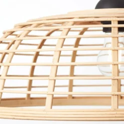 Luminaires Rustiques-Luminaires Brilliant Suspension Brilliant CROSSTOWN Bois clair, Noir, 1 lumière