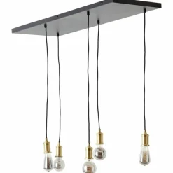 Luminaires Brilliant Suspension Brilliant Darcia Noir, 5 lumières* Suspensions