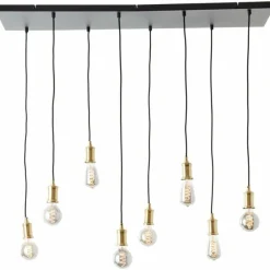 Luminaires Brilliant Suspension Brilliant Darcia Noir, 8 lumières* Suspensions