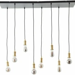 Luminaires Brilliant Suspension Brilliant Darcia Noir, 8 lumières* Suspensions