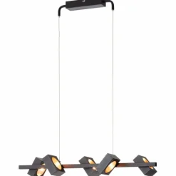 Lampes Dorées-Luminaires Brilliant Suspension Brilliant Dillard LED Or, Noir, 5 lumières, Télécommandes