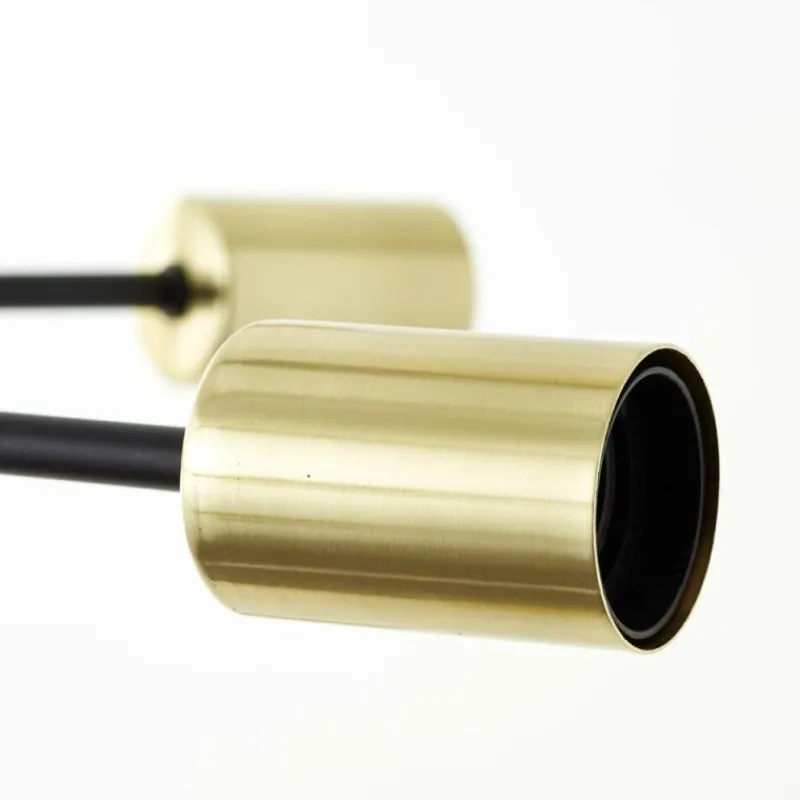 Lampes Dorées-Luminaires Brilliant Suspension Brilliant Dree Noir, 18 lumières