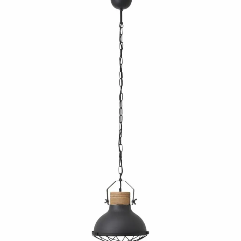 Lampes Vintages & Rétros-Luminaires Brilliant Suspension Brilliant Emma Bois clair, Noir, 1 lumière