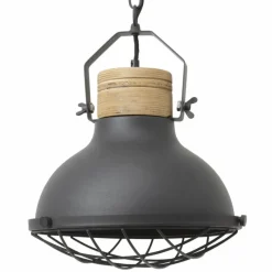 Lampes Vintages & Rétros-Luminaires Brilliant Suspension Brilliant Emma Bois clair, Noir, 1 lumière