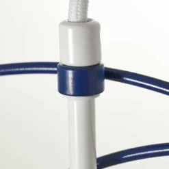 Luminaires Brilliant Suspension Brilliant Ezra Bleu, Blanc, 1 lumière* Suspensions