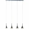 Luminaires Brilliant Suspension Brilliant FRIZZANTE LED Chrome, 4 lumières