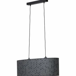 Lampes En Tissu-Luminaires Brilliant Suspension Brilliant Galance Noir, 2 lumières