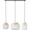 Luminaires Scandinaves-Luminaires Brilliant Suspension Brilliant Giada Noir, 3 lumières