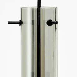 Suspension Verre Fumé-Luminaires Brilliant Suspension Brilliant Glasini Noir, 5 lumières