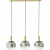 Luminaires Brilliant Suspension Brilliant Gould Or, 3 lumières