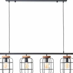 Luminaires Brilliant Suspension Brilliant Gwen Noir, 4 lumières* Suspensions