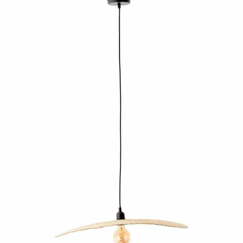 Style Boho-Chic-Luminaires Brilliant Suspension Brilliant Jefter Noir, 1 lumière
