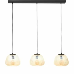 Luminaires Brilliant Suspension Brilliant Kaizen Noir, 3 lumières