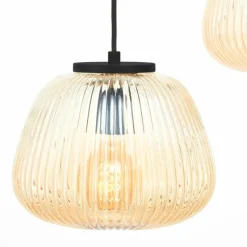 Luminaires Brilliant Suspension Brilliant Kaizen Noir, 3 lumières