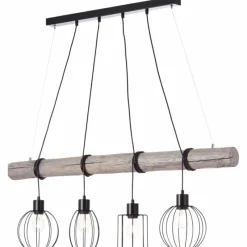 Luminaires Scandinaves-Luminaires Brilliant Suspension Brilliant Karlen Gris, Noir, 4 lumières