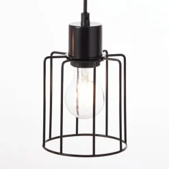 Luminaires Scandinaves-Luminaires Brilliant Suspension Brilliant Karlen Gris, Noir, 4 lumières