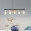 Lampes En Bois-Luminaires Brilliant Suspension Brilliant Kerry Écru, 5 lumières