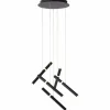 Luminaires Brilliant Suspension Brilliant Lagano LED Noir, 1 lumière* Suspensions