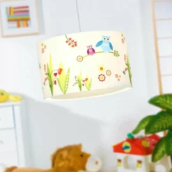 Lampes En Tissu-Luminaires Brilliant Suspension Brilliant Leuchten Birds Multicolore, Blanc, 1 lumière