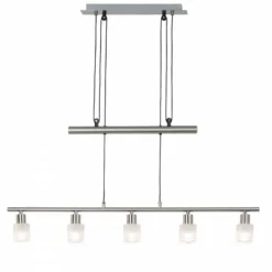 Luminaires Brilliant Suspension Brilliant Leuchten Lea Blanc, 5 lumières