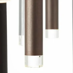 Luminaires Brilliant Suspension Brilliant Living Cembalo LED Brun, 16 lumières* Éclairage Led