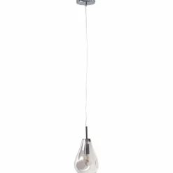 Suspension Verre Fumé-Luminaires Brilliant Suspension Brilliant Living Drops Chrome, 1 lumière
