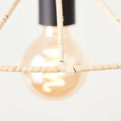 Luminaires Rustiques-Luminaires Brilliant Suspension Brilliant Malty Noir, 1 lumière