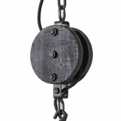 Style Boho-Chic-Luminaires Brilliant Suspension Brilliant Matrix Wood Noir, 1 lumière