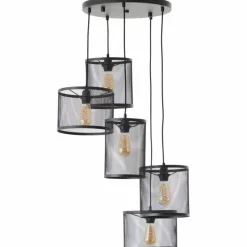 Luminaires Brilliant Suspension Brilliant Maze Noir, 5 lumières* Suspensions