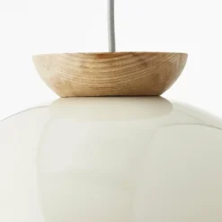 Luminaires Scandinaves-Luminaires Brilliant Suspension Brilliant Nalam Écru, Blanc, 1 lumière