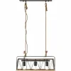 Lampes En Bois-Luminaires Brilliant Suspension Brilliant Narcy Bois foncé, 3 lumières