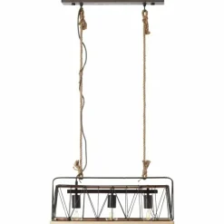 Lampes En Bois-Luminaires Brilliant Suspension Brilliant Narcy Bois foncé, 3 lumières