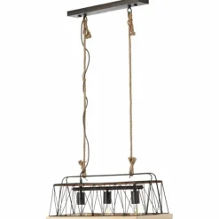 Lampes En Bois-Luminaires Brilliant Suspension Brilliant Narcy Bois foncé, 3 lumières