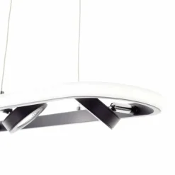 Luminaires Brilliant Suspension Brilliant Nebeker LED Noir, 4 lumières, Télécommandes* Suspensions