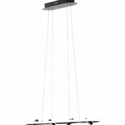Luminaires Brilliant Suspension Brilliant Nebeker LED Noir, 4 lumières, Télécommandes* Suspensions