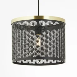 Lampes Dorées-Luminaires Brilliant Suspension Brilliant Neolia Noir, 1 lumière