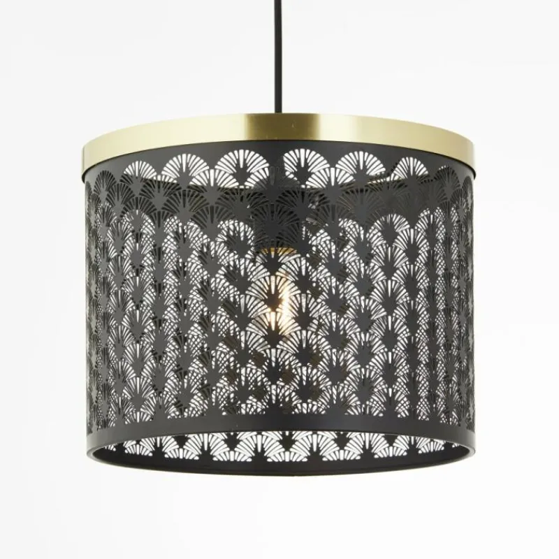 Lampes Dorées-Luminaires Brilliant Suspension Brilliant Neolia Noir, 1 lumière