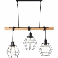 Luminaires Rustiques-Luminaires Brilliant Suspension Brilliant Ottawa Écru, 3 lumières