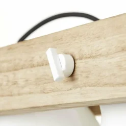 Luminaires Rustiques-Luminaires Brilliant Suspension Brilliant Plow Bois foncé, Blanc, 5 lumières