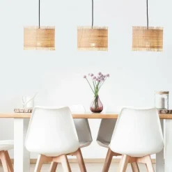 Luminaires Rustiques-Luminaires Brilliant Suspension Brilliant Raffy Noir, 3 lumières