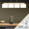 Lampes En Tissu-Luminaires Brilliant Suspension Brilliant Rayan Bois clair, Noir, 4 lumières