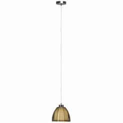 Luminaires Brilliant Suspension Brilliant Relax Bronze, Chrome, 1 lumière