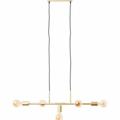 Lampes Dorées-Luminaires Brilliant Suspension Brilliant Skylab Or, 5 lumières