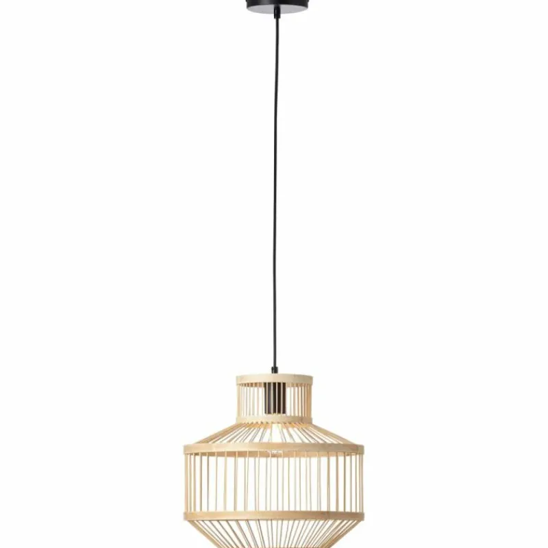 Luminaires Rustiques-Luminaires Brilliant Suspension Brilliant Teva Brun, Noir, 1 lumière