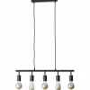 Luminaires Scandinaves-Luminaires Brilliant Suspension Brilliant Tiffany Noir, 5 lumières