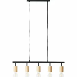 Luminaires Scandinaves-Luminaires Brilliant Suspension Brilliant Tiffany Écru, Noir, 5 lumières