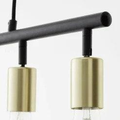 Lampes Dorées-Luminaires Brilliant Suspension Brilliant Tiffany Or, Noir, 5 lumières