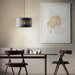 Lampes Dorées-Luminaires Brilliant Suspension Brilliant Tyas Noir, 1 lumière